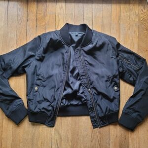 Women's Black Bomber Jacket 🎀